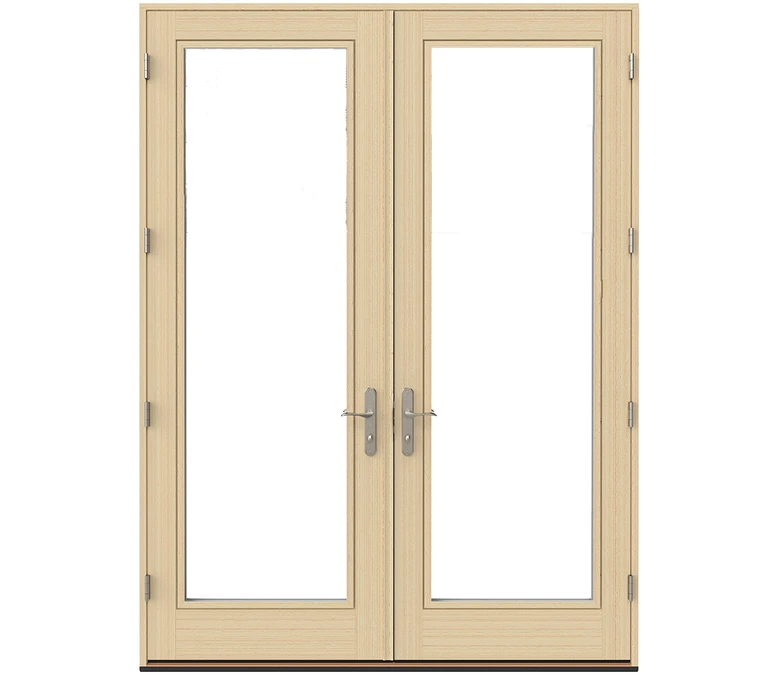 Barnstable Pella Lifestyle Series Wood Double Hinged Patio Doors